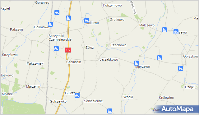 mapa Jarząbkowo, Jarząbkowo na mapie Targeo
