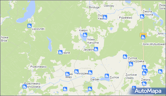 mapa Jarzębnik, Jarzębnik na mapie Targeo