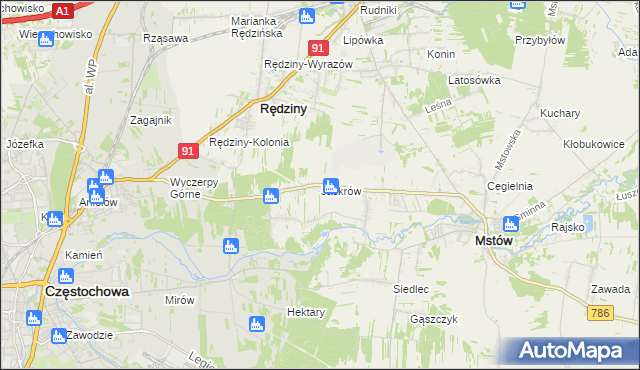 mapa Jaskrów, Jaskrów na mapie Targeo