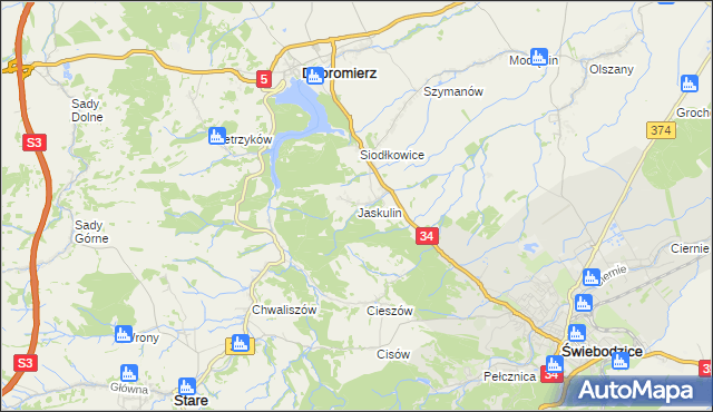 mapa Jaskulin, Jaskulin na mapie Targeo