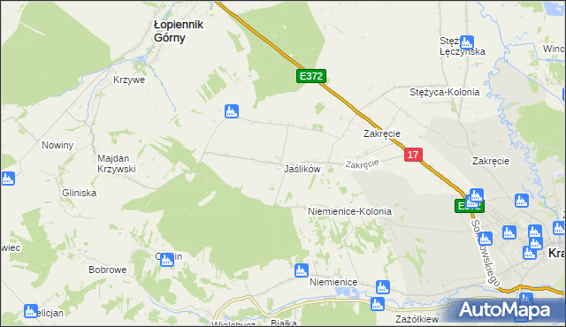 mapa Jaślików, Jaślików na mapie Targeo