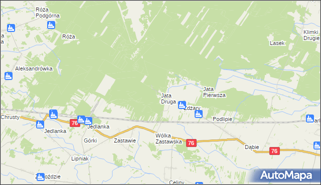 mapa Jata Druga, Jata Druga na mapie Targeo