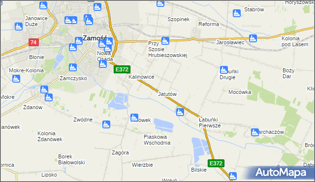 mapa Jatutów, Jatutów na mapie Targeo