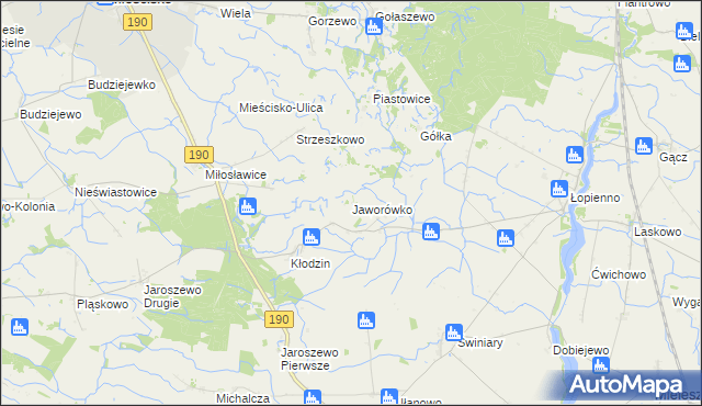 mapa Jaworówko, Jaworówko na mapie Targeo