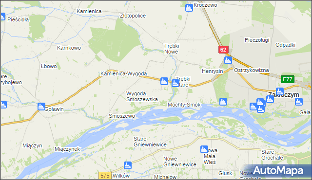 mapa Jaworowo-Trębki Stare, Jaworowo-Trębki Stare na mapie Targeo