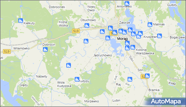 mapa Jędrychówko, Jędrychówko na mapie Targeo