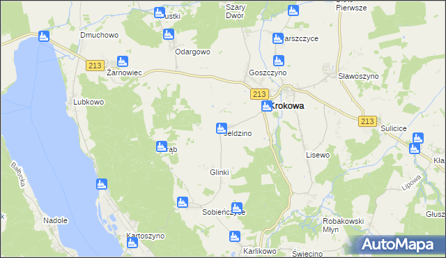 mapa Jeldzino, Jeldzino na mapie Targeo