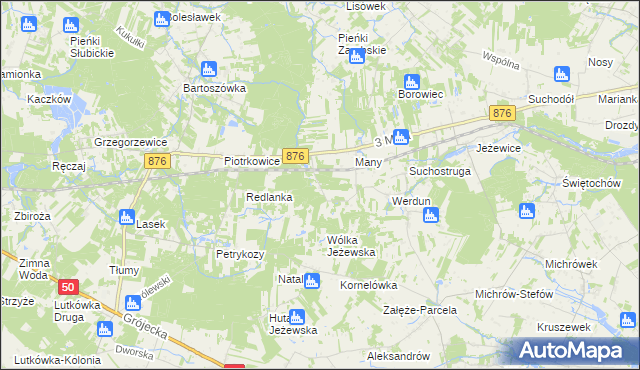 mapa Julianów gmina Tarczyn, Julianów gmina Tarczyn na mapie Targeo