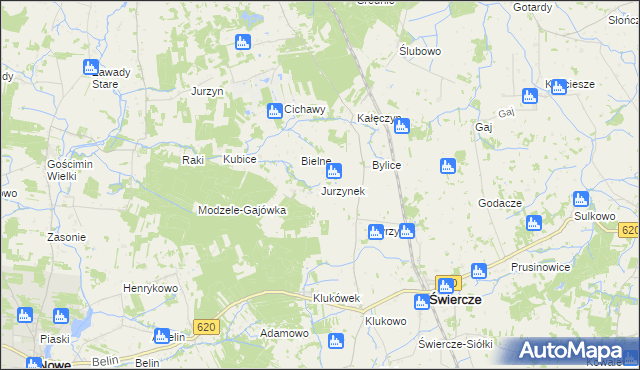 mapa Jurzynek, Jurzynek na mapie Targeo