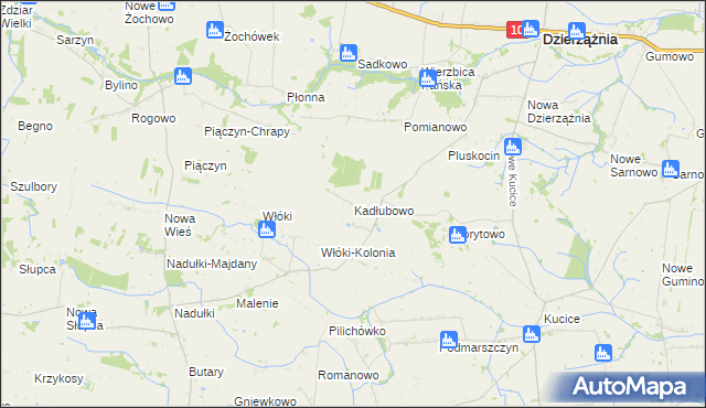 mapa Kadłubowo, Kadłubowo na mapie Targeo