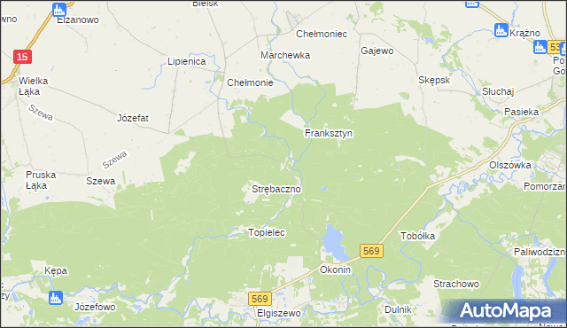 mapa Kałdunek, Kałdunek na mapie Targeo