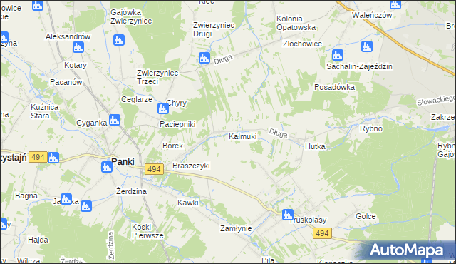 mapa Kałmuki, Kałmuki na mapie Targeo