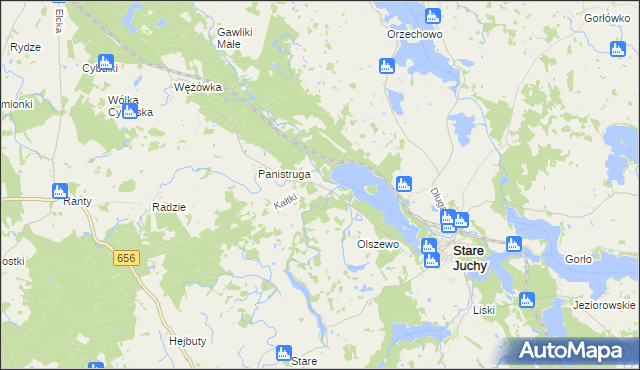 mapa Kałtki, Kałtki na mapie Targeo