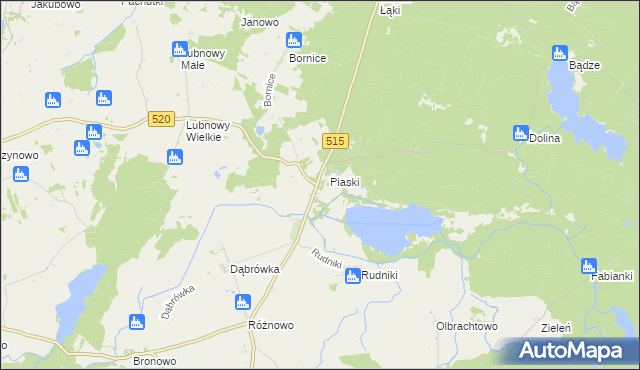 mapa Kamieniec gmina Susz, Kamieniec gmina Susz na mapie Targeo