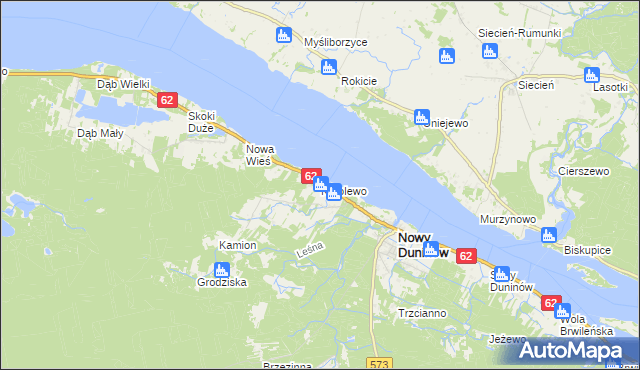 mapa Karolewo gmina Nowy Duninów, Karolewo gmina Nowy Duninów na mapie Targeo