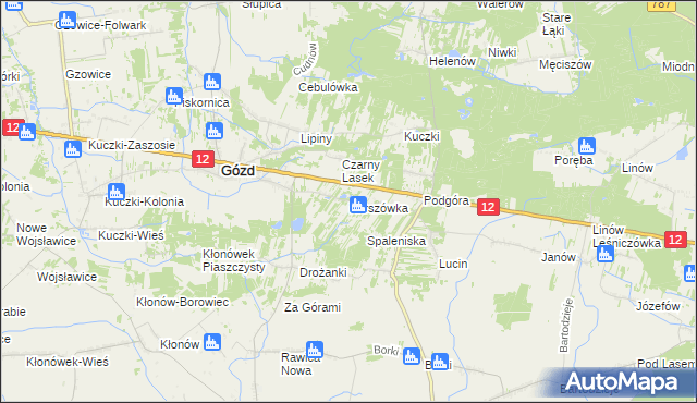 mapa Karszówka, Karszówka na mapie Targeo