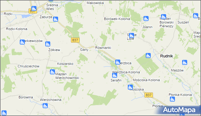 mapa Kaszuby, Kaszuby na mapie Targeo