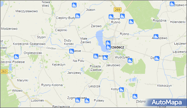 mapa Katarzyna gmina Przedecz, Katarzyna gmina Przedecz na mapie Targeo