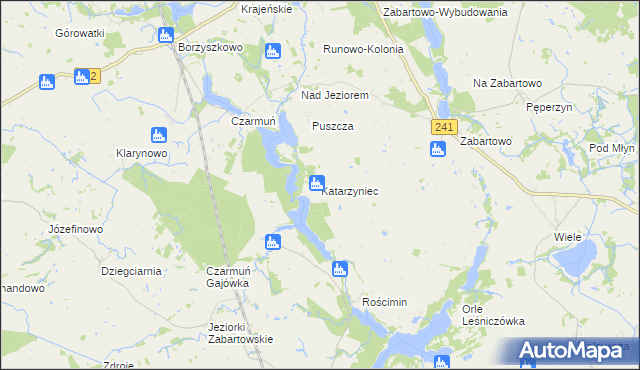 mapa Katarzyniec, Katarzyniec na mapie Targeo