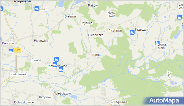 mapa Kątna, Kątna na mapie Targeo