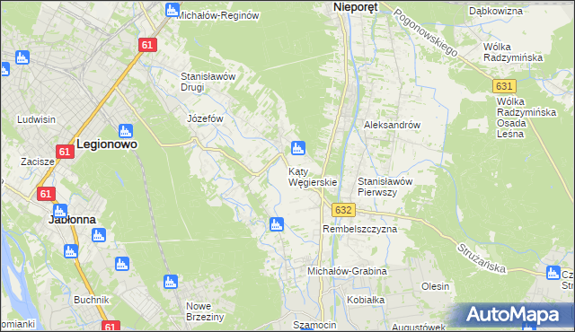 mapa Kąty Węgierskie, Kąty Węgierskie na mapie Targeo