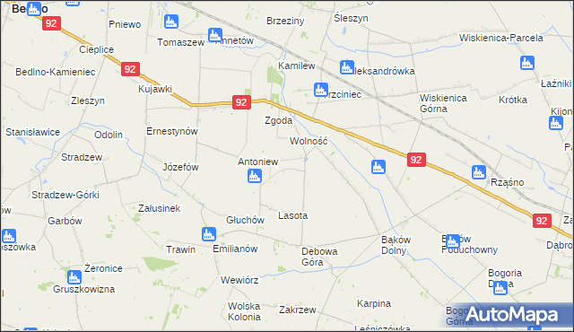 mapa Kazimierek, Kazimierek na mapie Targeo