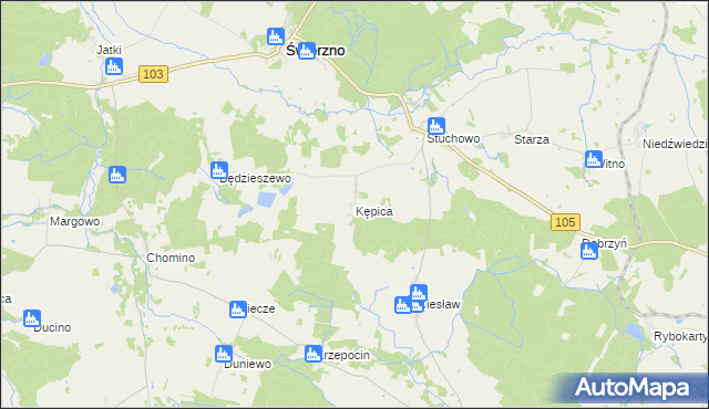 mapa Kępica, Kępica na mapie Targeo