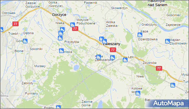 mapa Kępie Zaleszańskie, Kępie Zaleszańskie na mapie Targeo