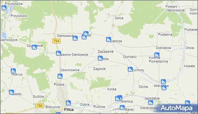 mapa Kidów, Kidów na mapie Targeo