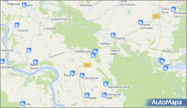 mapa Kietlów, Kietlów na mapie Targeo