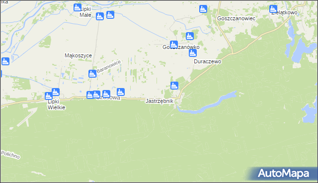 mapa Kijów gmina Drezdenko, Kijów gmina Drezdenko na mapie Targeo