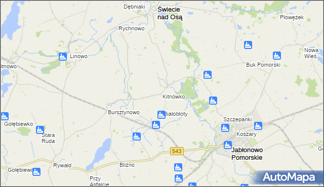 mapa Kitnówko, Kitnówko na mapie Targeo
