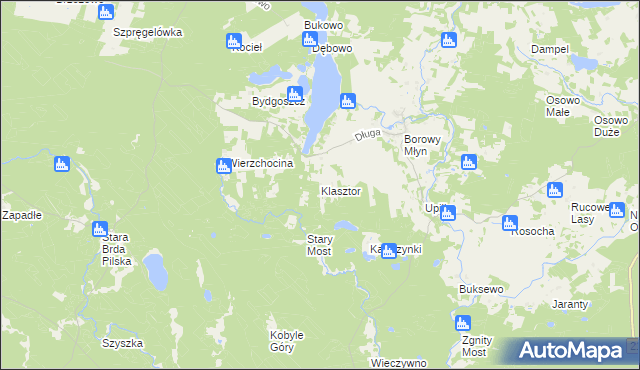 mapa Klasztor gmina Lipnica, Klasztor gmina Lipnica na mapie Targeo