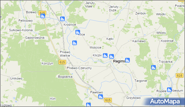 mapa Kliczki, Kliczki na mapie Targeo