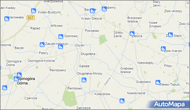 mapa Klonowo gmina Opinogóra Górna, Klonowo gmina Opinogóra Górna na mapie Targeo