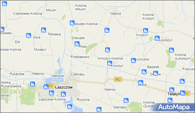 mapa Kmiczyn-Kolonia, Kmiczyn-Kolonia na mapie Targeo