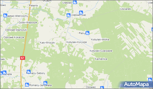 mapa Kobylaki-Konopki, Kobylaki-Konopki na mapie Targeo