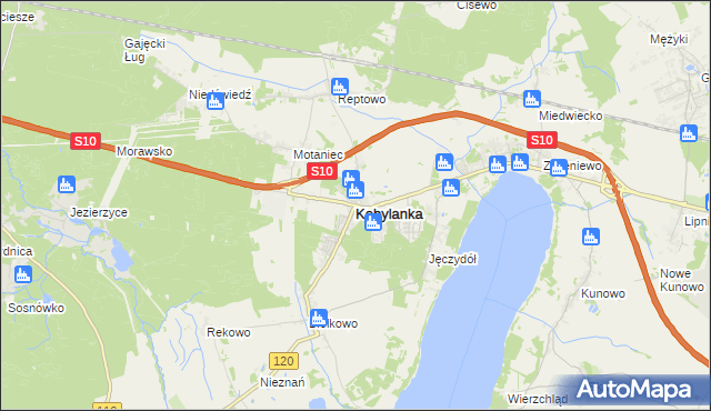 mapa Kobylanka powiat stargardzki, Kobylanka powiat stargardzki na mapie Targeo