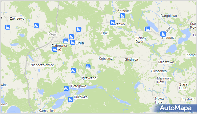 mapa Kobylasz, Kobylasz na mapie Targeo