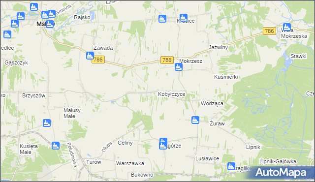mapa Kobyłczyce, Kobyłczyce na mapie Targeo