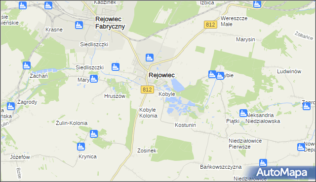 mapa Kobyle gmina Rejowiec, Kobyle gmina Rejowiec na mapie Targeo