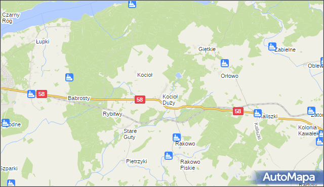 mapa Kocioł Duży, Kocioł Duży na mapie Targeo