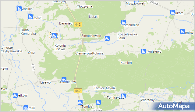 mapa Kolonia Janowska, Kolonia Janowska na mapie Targeo