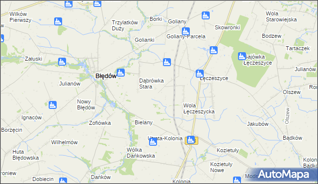 mapa Koziel gmina Belsk Duży, Koziel gmina Belsk Duży na mapie Targeo