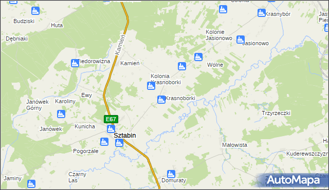 mapa Krasnoborki, Krasnoborki na mapie Targeo