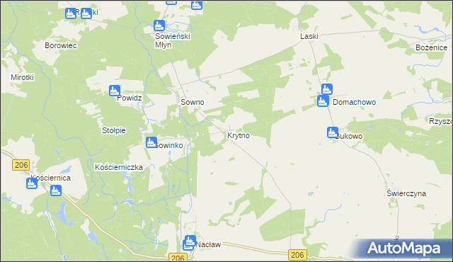 mapa Krytno, Krytno na mapie Targeo