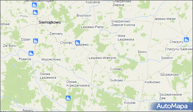 mapa Krzeczanowo, Krzeczanowo na mapie Targeo