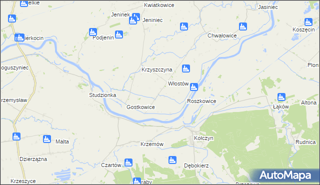 mapa Krzyszczynka, Krzyszczynka na mapie Targeo