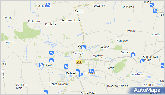 mapa Krzywosądz, Krzywosądz na mapie Targeo