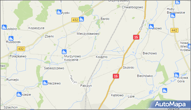 mapa Książno, Książno na mapie Targeo